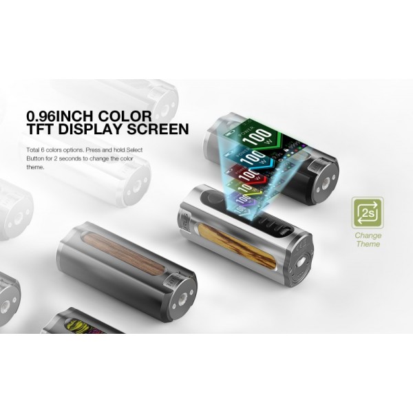 Lost Vape Grus 100W Box Mod 21700 Akkuträger