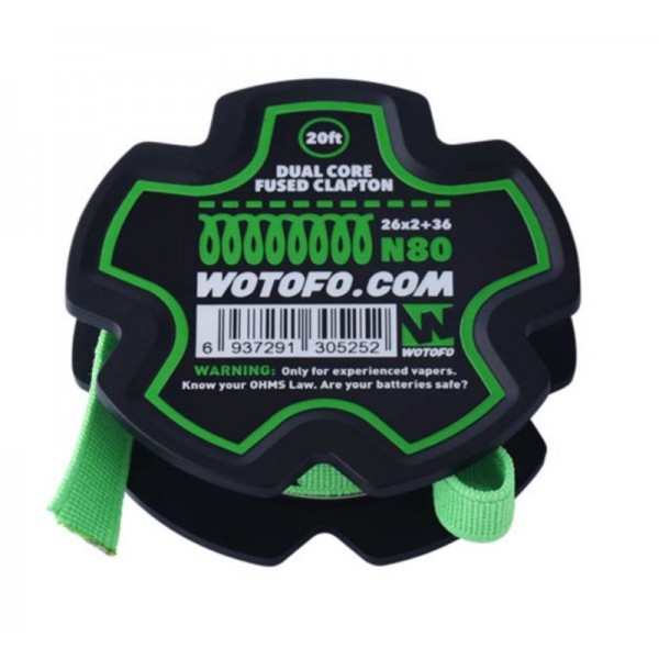 Wotofo Dual Core Fused Clapton Spule 20ft 6m